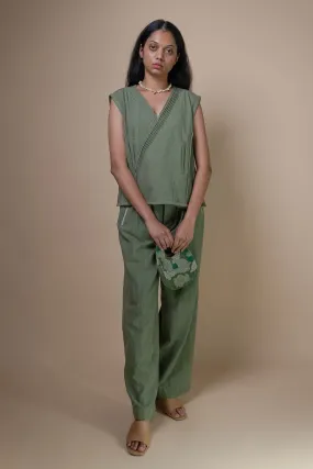 Olive Kala Cotton Tapered Pants