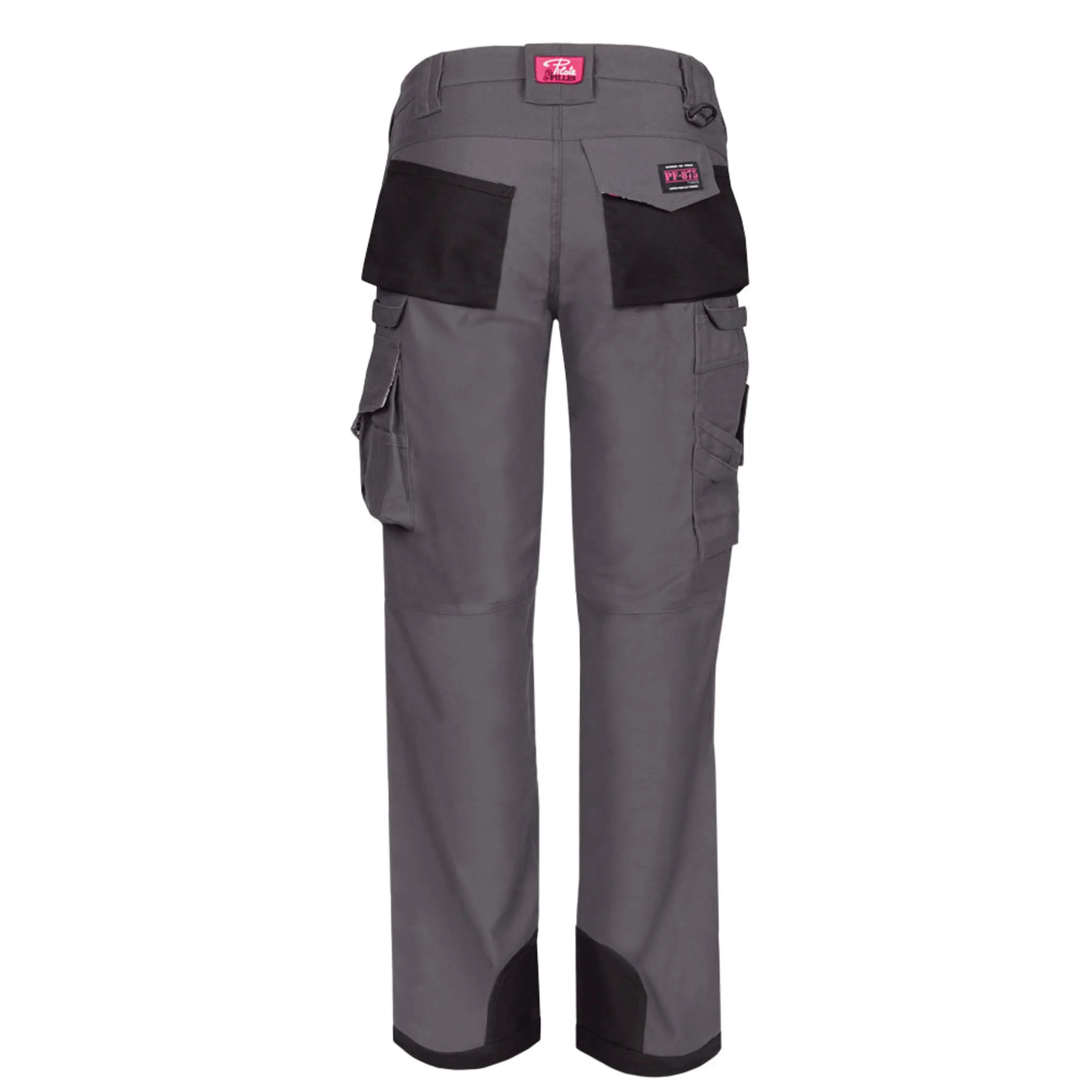 P&F Women's Work Pants 875 - Stretch Poly/Cotton, Water-Repellent, Multi-Functional Pockets, Shaped Waistband, Knee Pad Inserts, Durable | Sizes 0-18