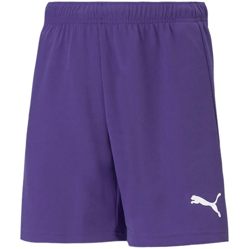 Puma Kids' teamRISE Quick-Dry Athletic Shorts in Vibrant Purple