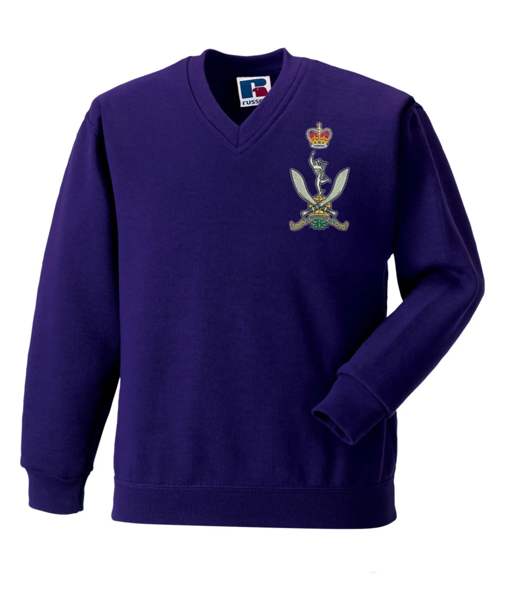 Queen's Gurkha Signals V Neck Sweatshirts