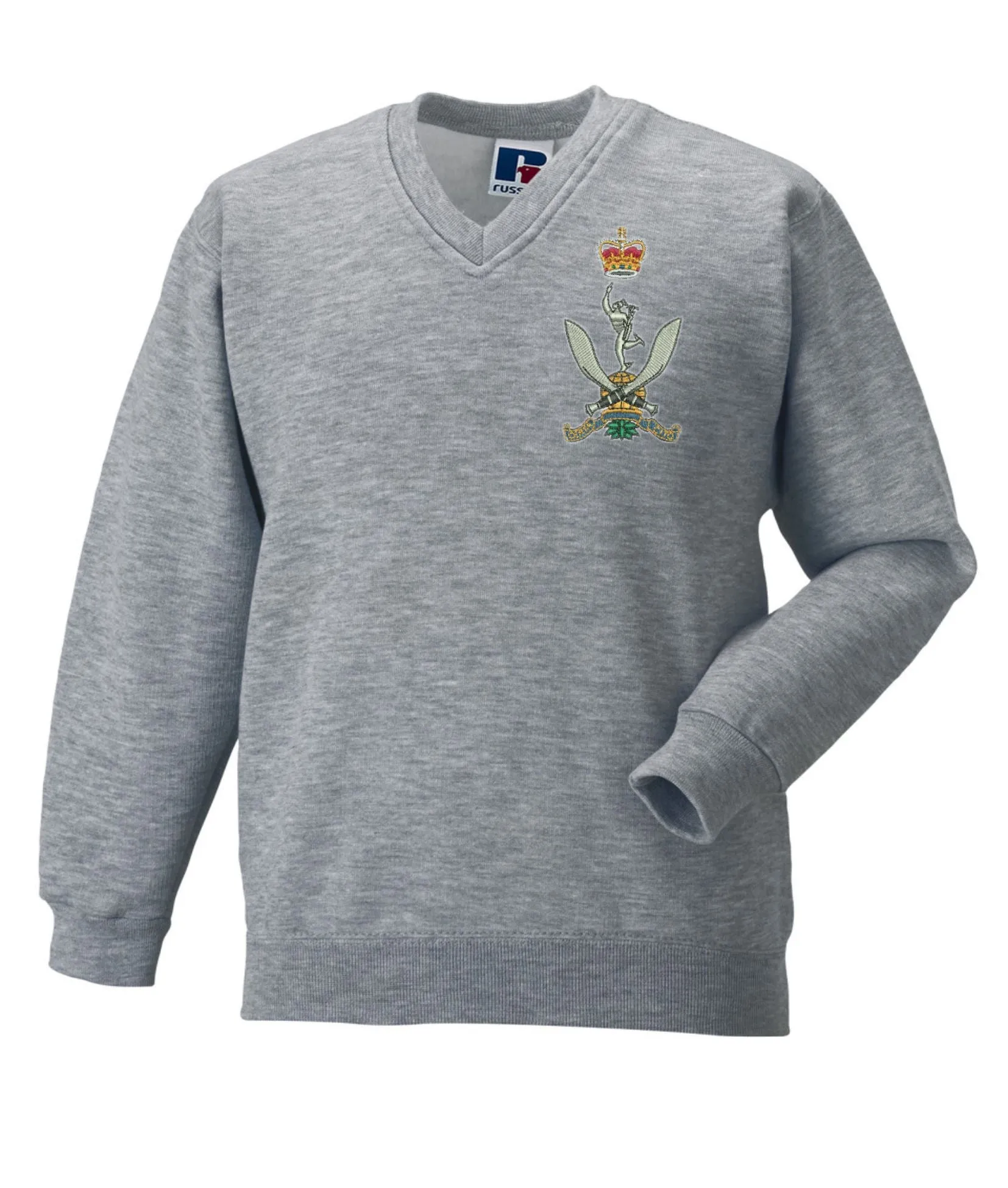 Queen's Gurkha Signals V Neck Sweatshirts