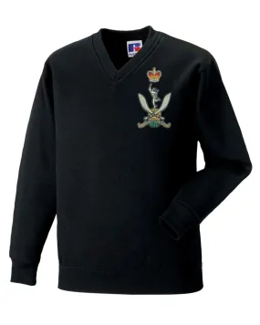 Queen's Gurkha Signals V Neck Sweatshirts