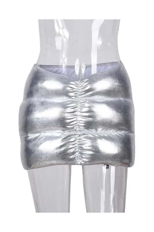 QX106 Puffer Mini Skirt