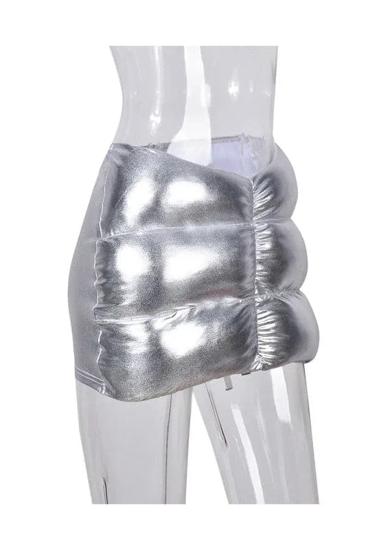 QX106 Puffer Mini Skirt