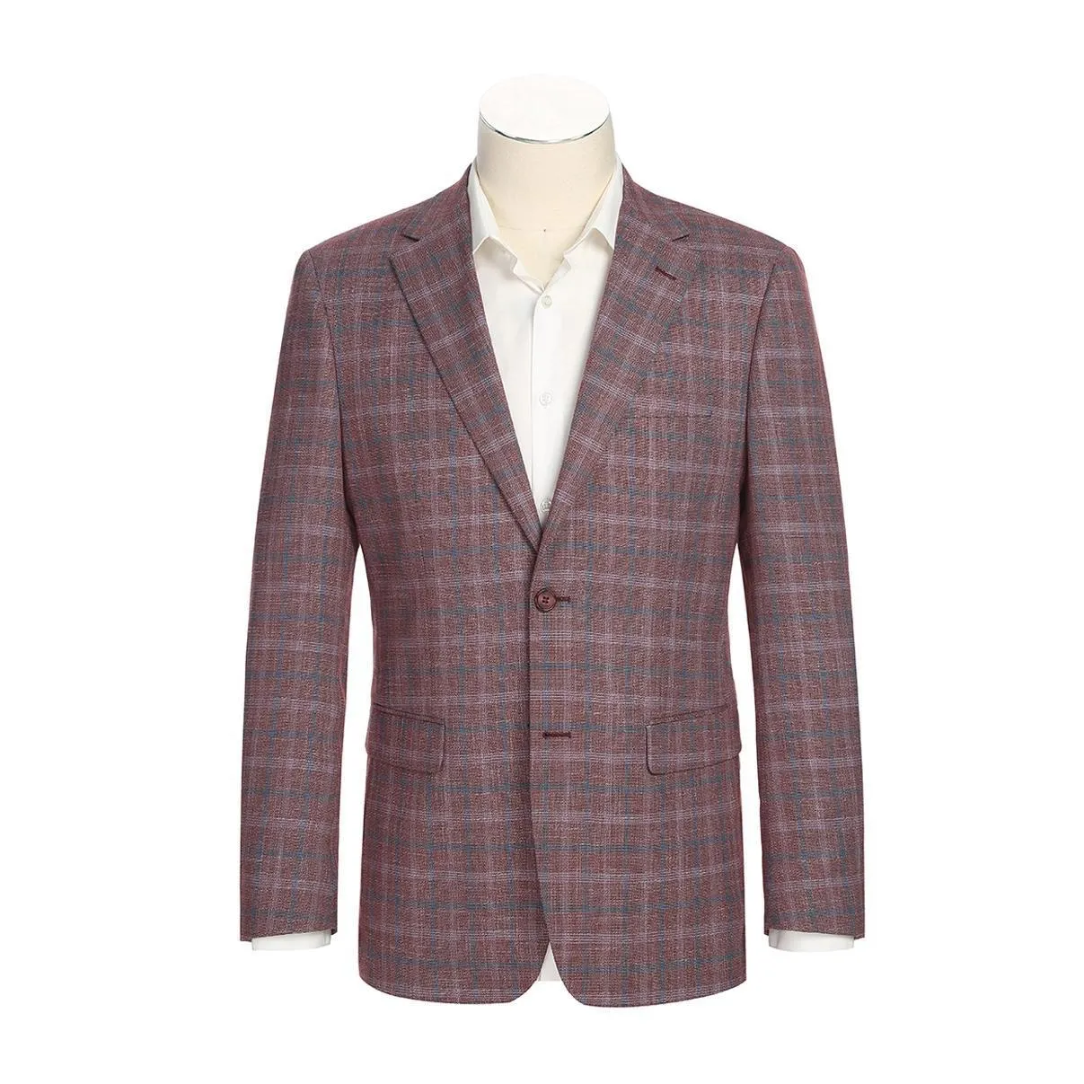 Renoir Men's Red Plaid Sycamore Blazer