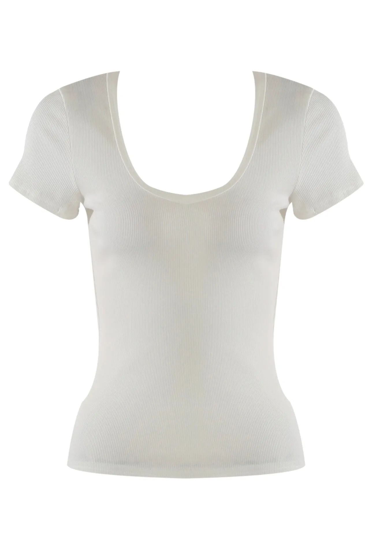 Rita Short Sleeve Ribbed Top