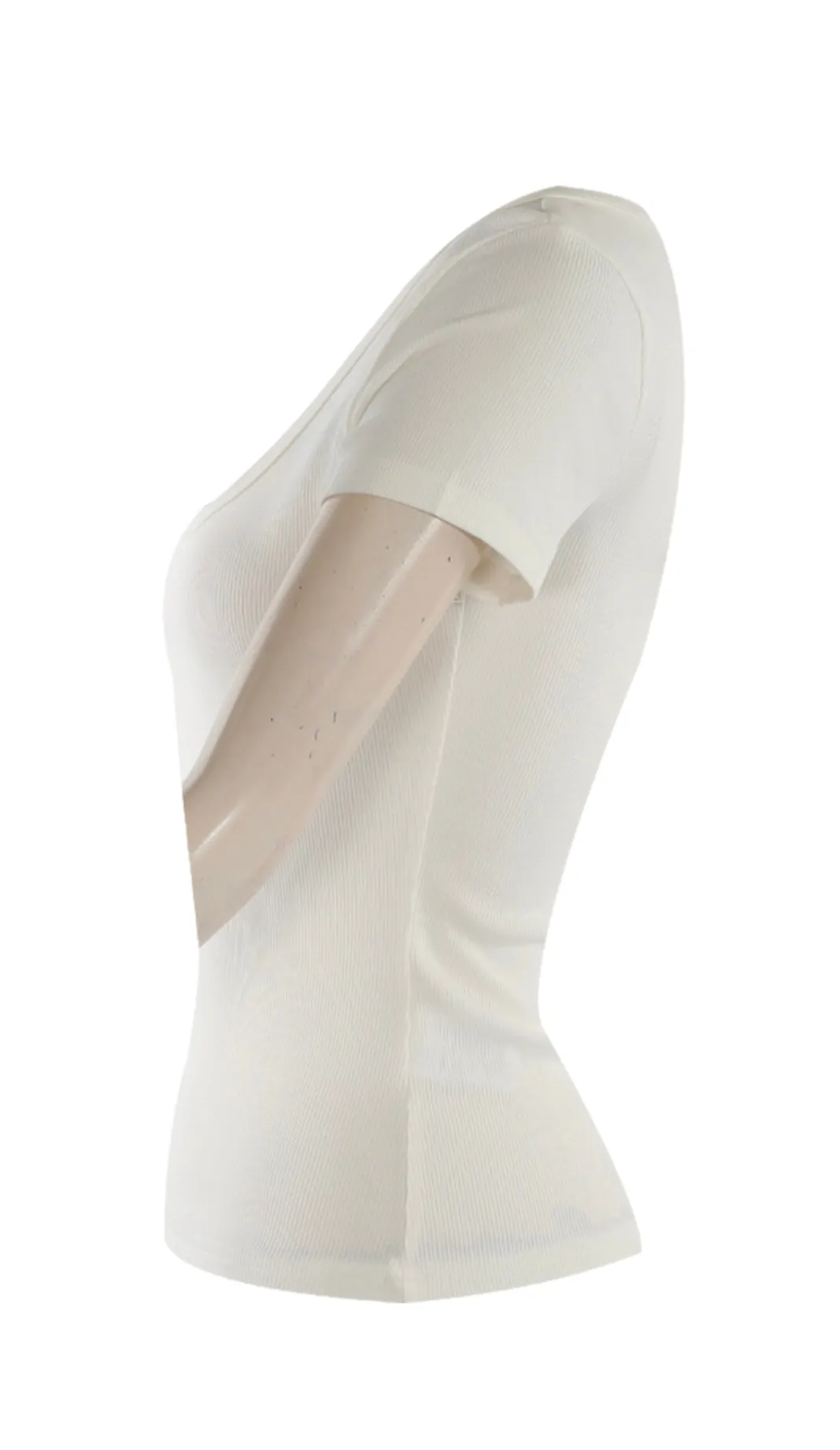Rita Short Sleeve Ribbed Top