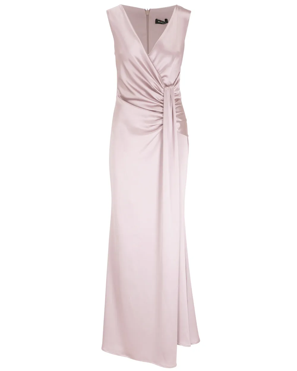 Rose Sleeveless Drape Gown