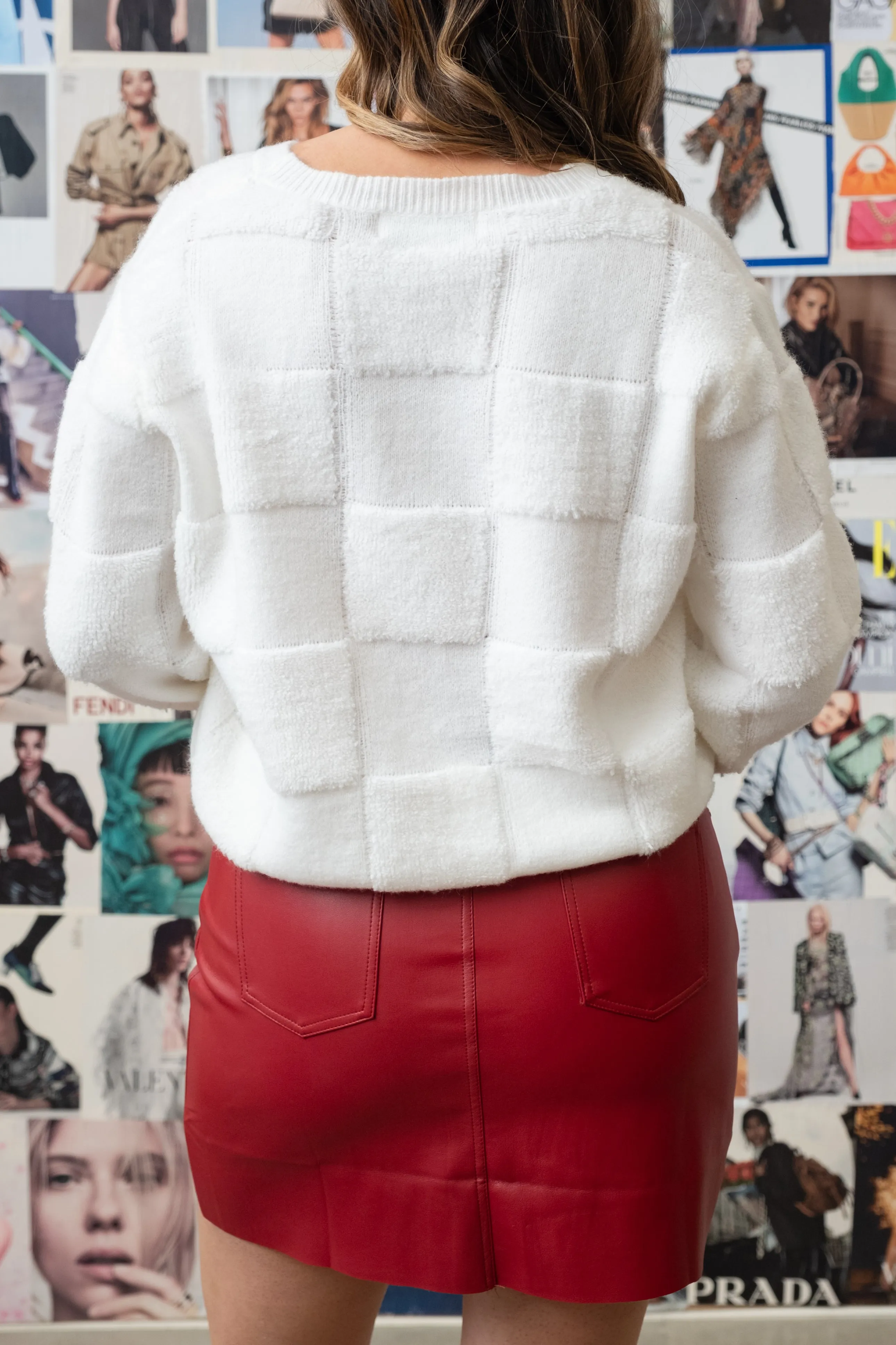 Rosewood Leather Mini Skirt
