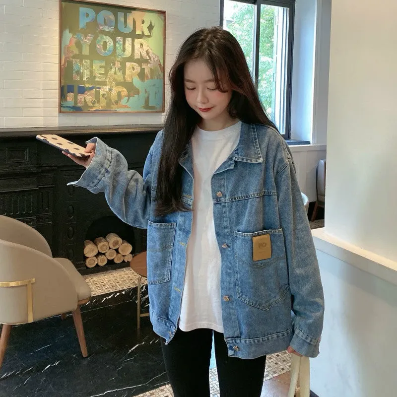Spring And Autumn Loose Denim Coat