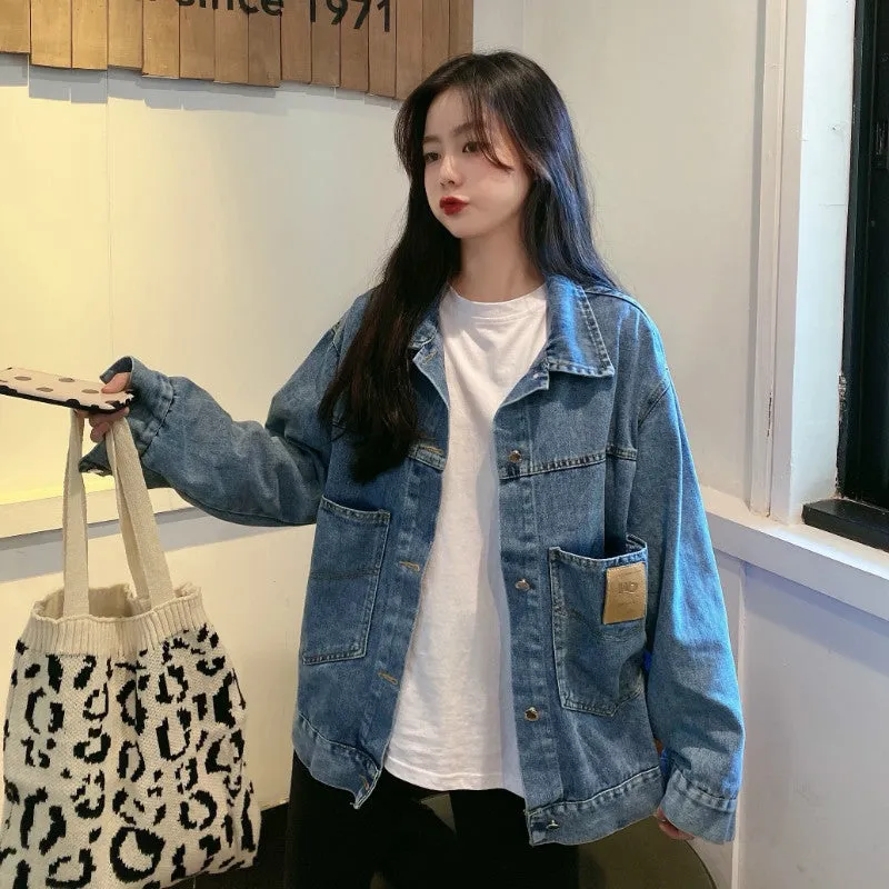 Spring And Autumn Loose Denim Coat
