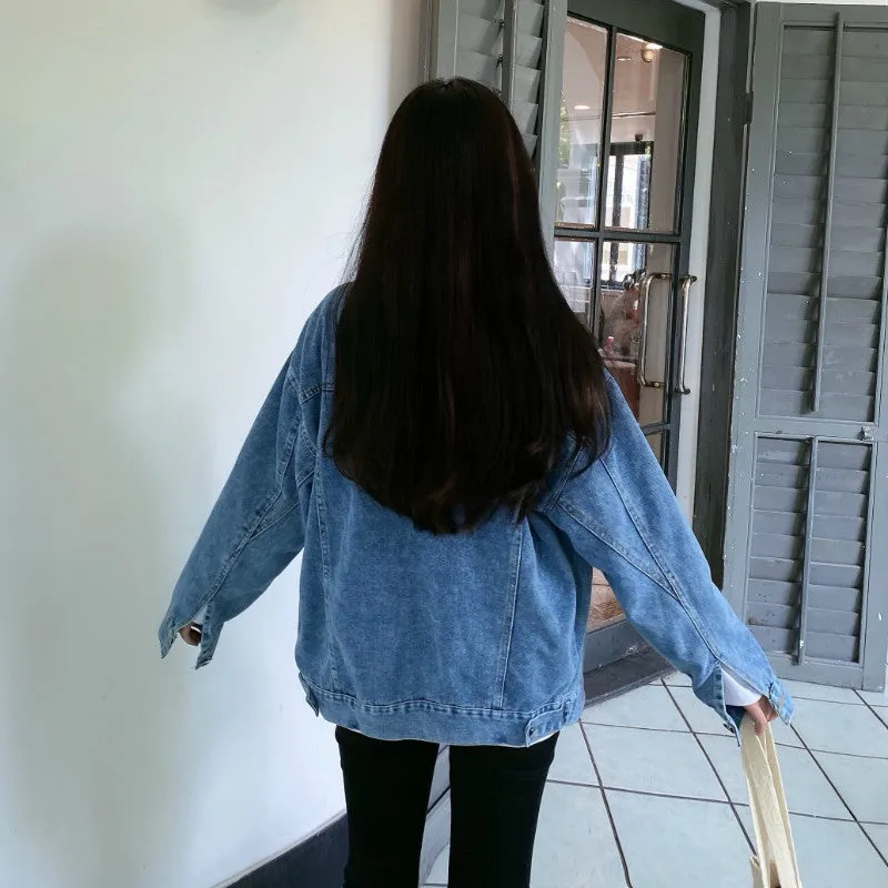 Spring And Autumn Loose Denim Coat