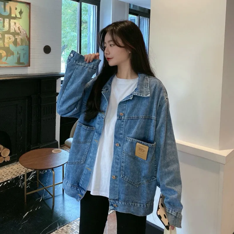 Spring And Autumn Loose Denim Coat