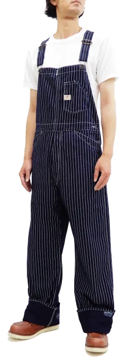 Sugar Cane Bib Overalls Men's Classic Railroad Wabash Stripe Overall SC41960