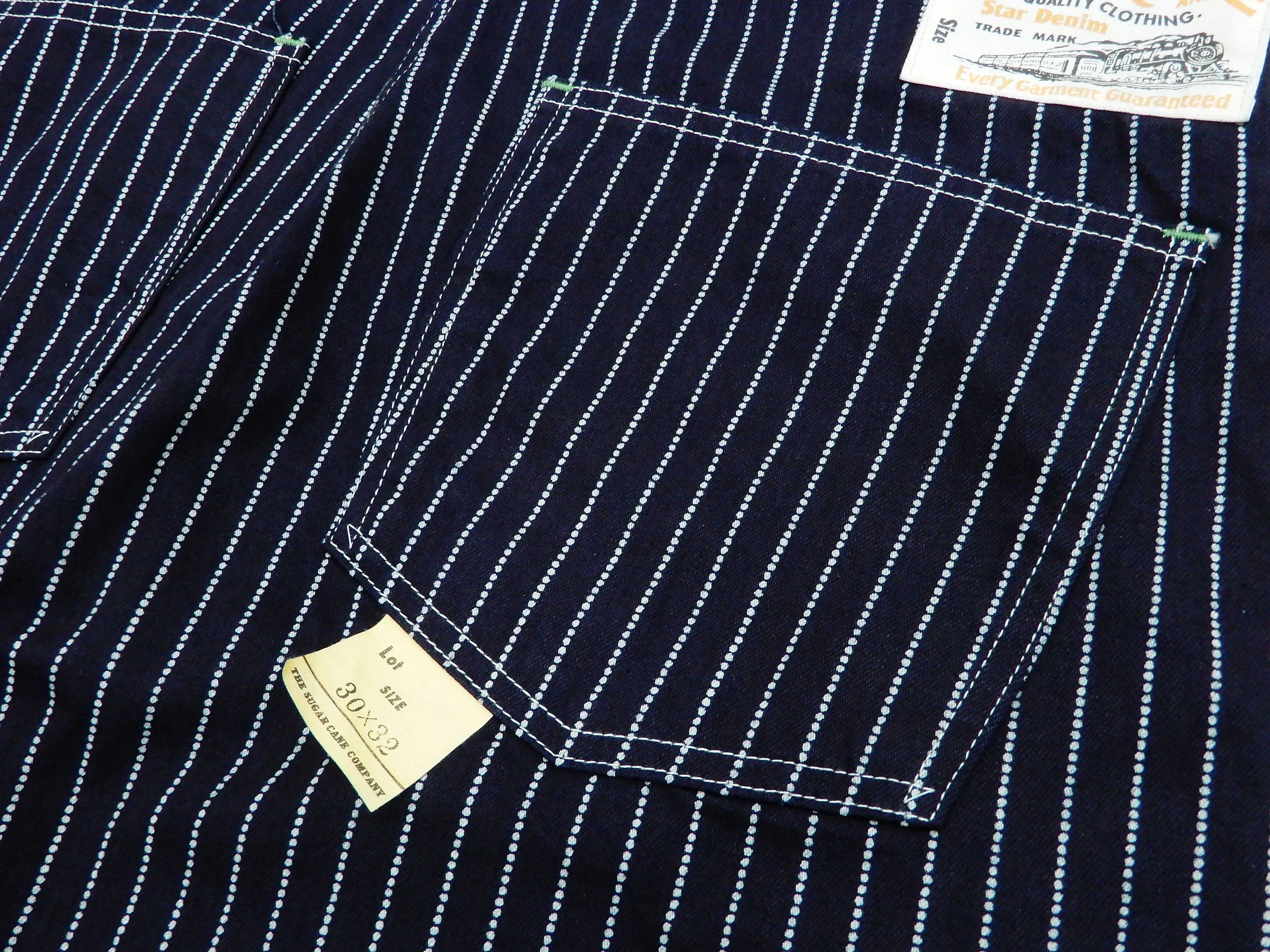 Sugar Cane Bib Overalls Men's Classic Railroad Wabash Stripe Overall SC41960