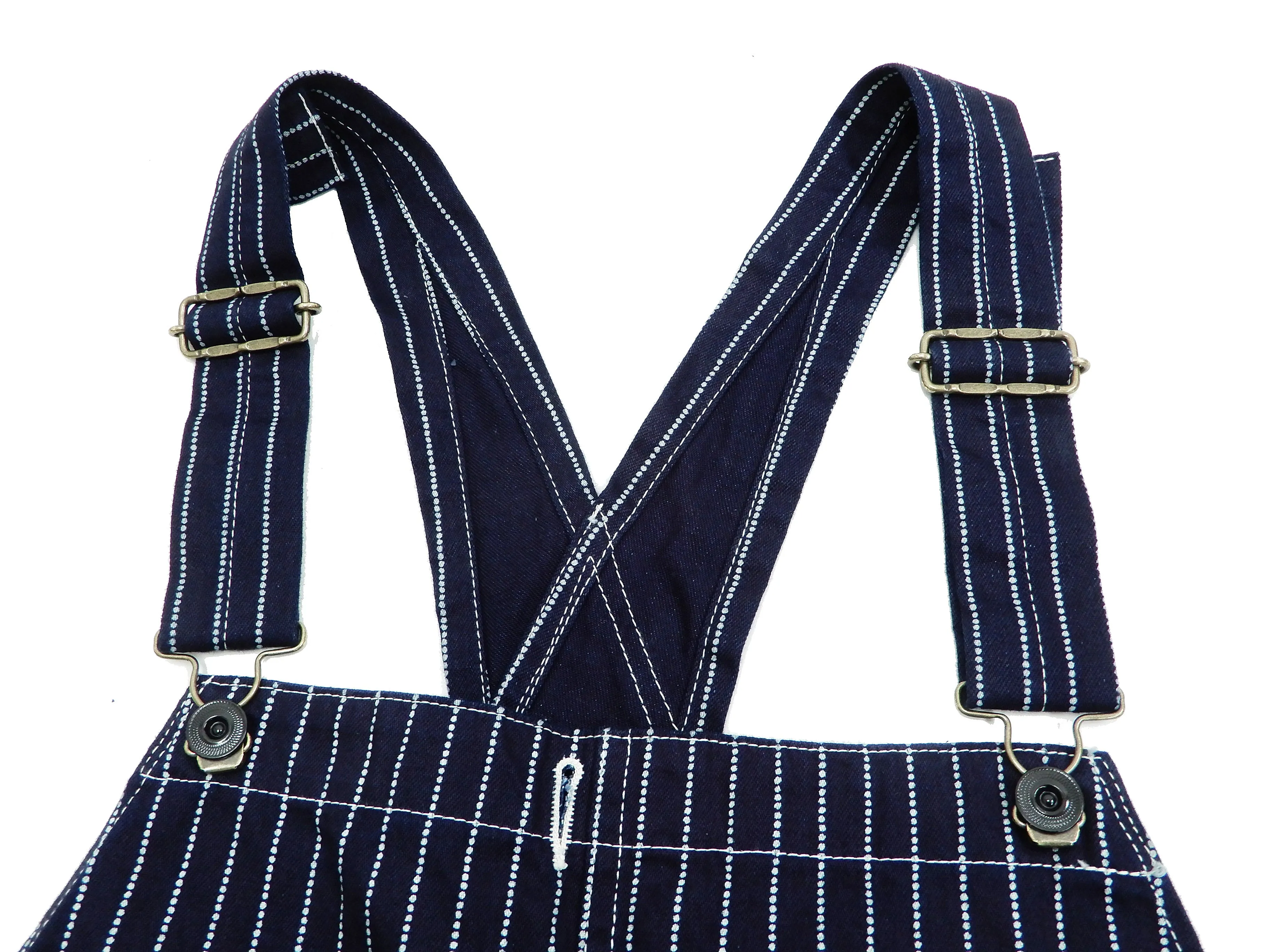 Sugar Cane Bib Overalls Men's Classic Railroad Wabash Stripe Overall SC41960