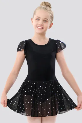 Toddler/Girl's Shiny Skirt Dress Leotard
