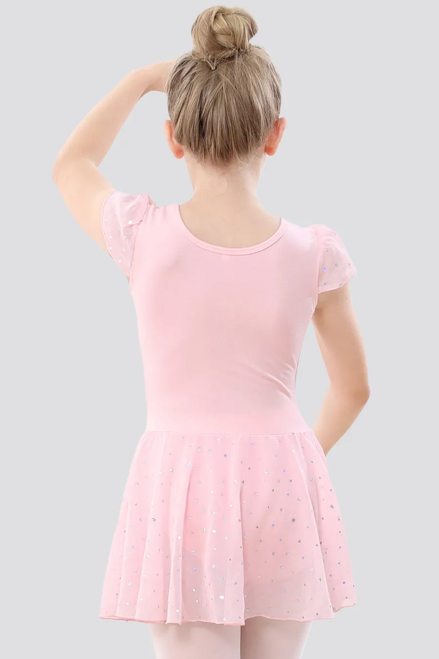 Toddler/Girl's Shiny Skirt Dress Leotard