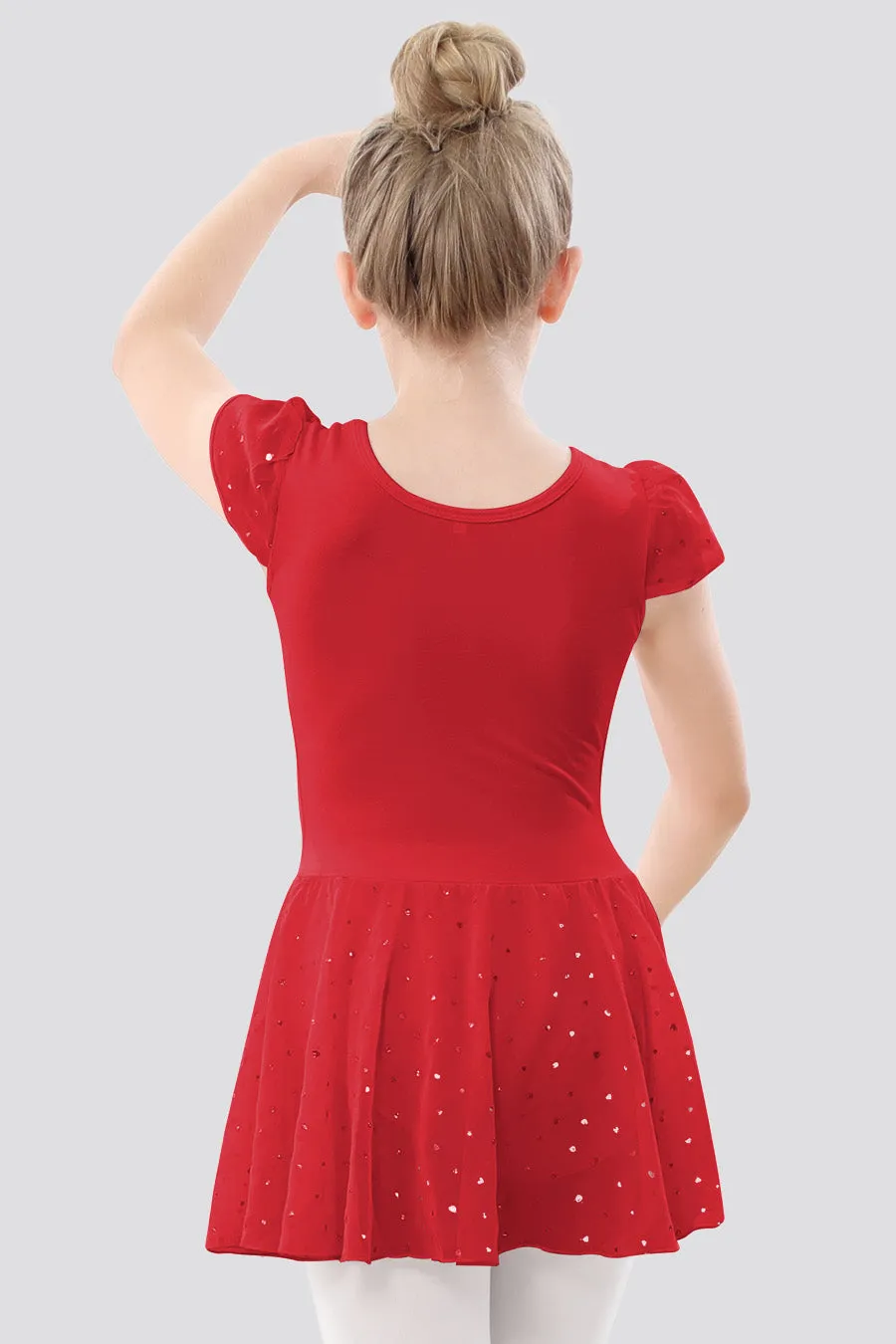 Toddler/Girl's Shiny Skirt Dress Leotard