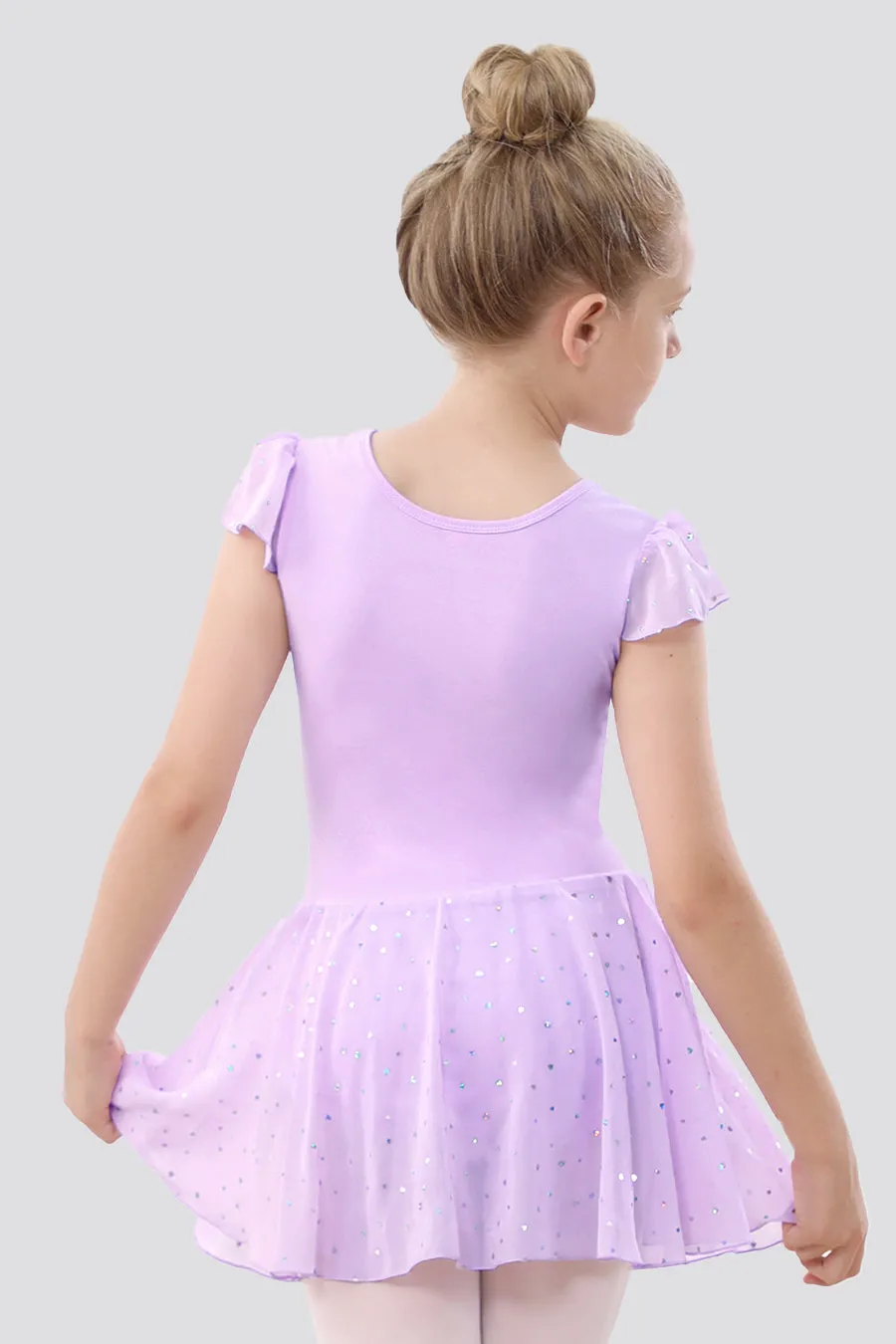 Toddler/Girl's Shiny Skirt Dress Leotard