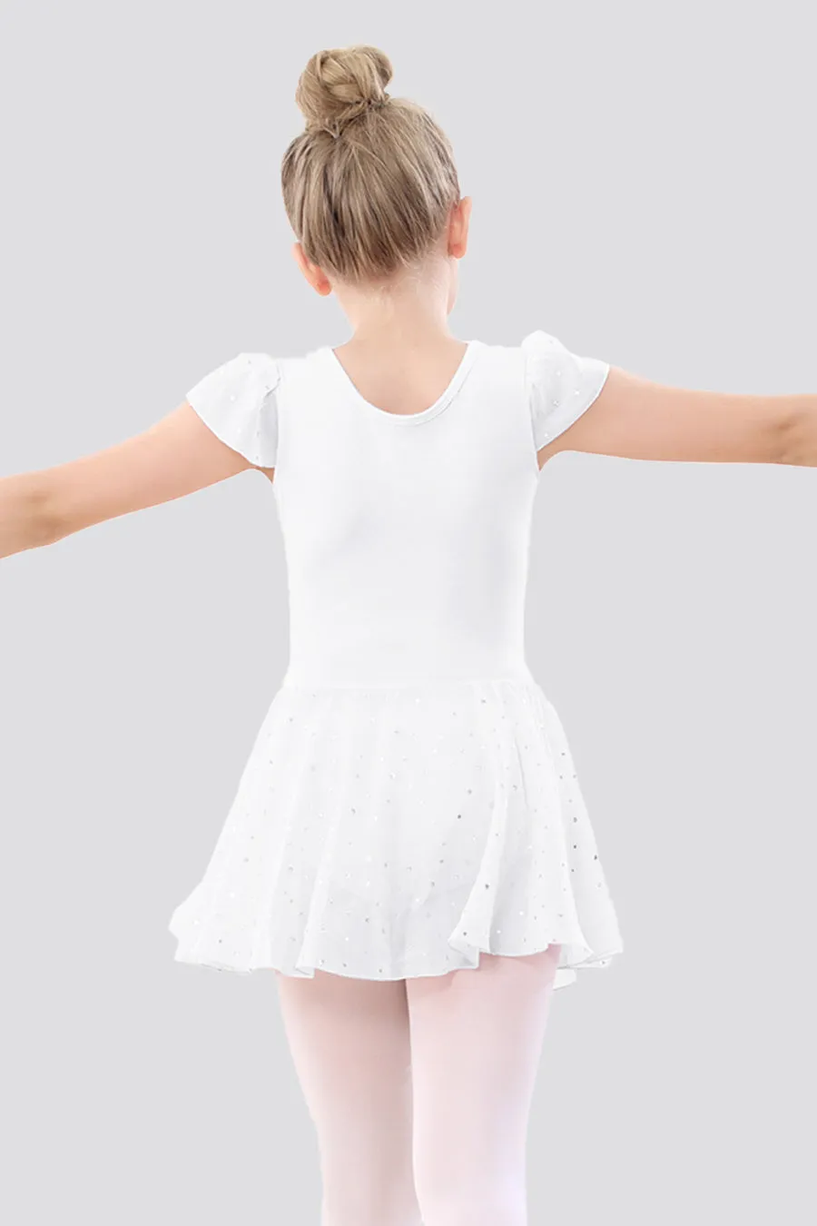Toddler/Girl's Shiny Skirt Dress Leotard