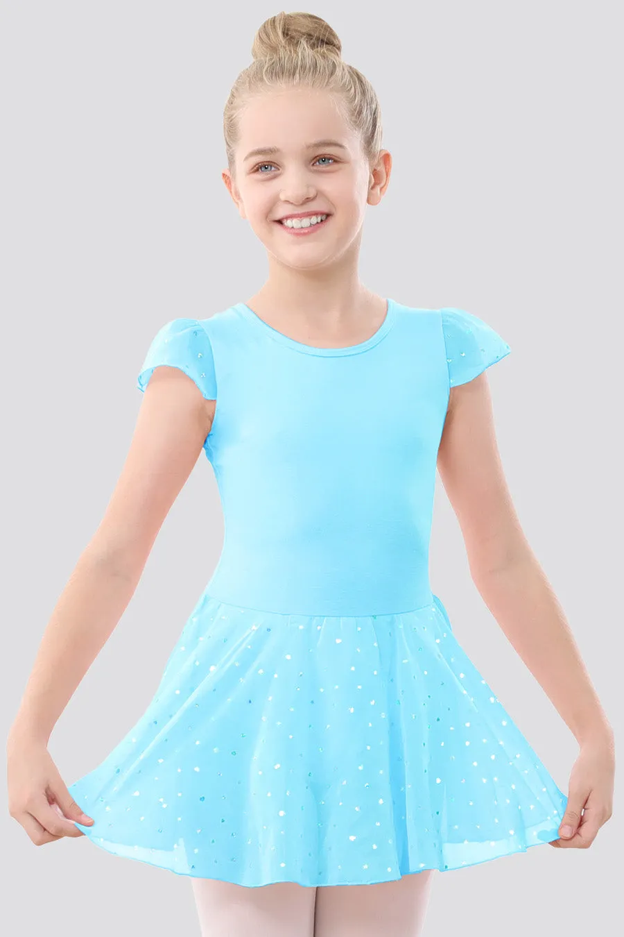 Toddler/Girl's Shiny Skirt Dress Leotard