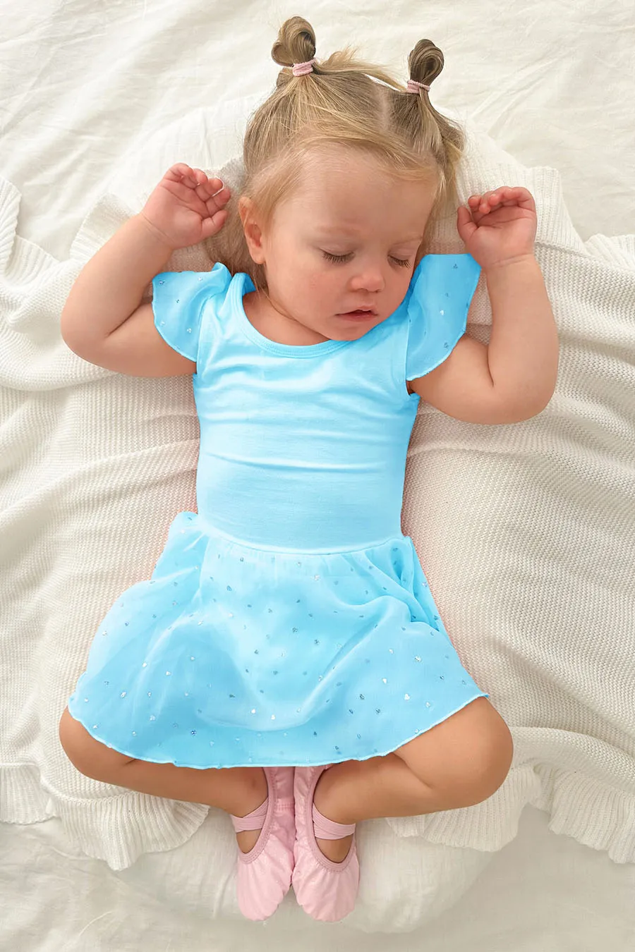 Toddler/Girl's Shiny Skirt Dress Leotard