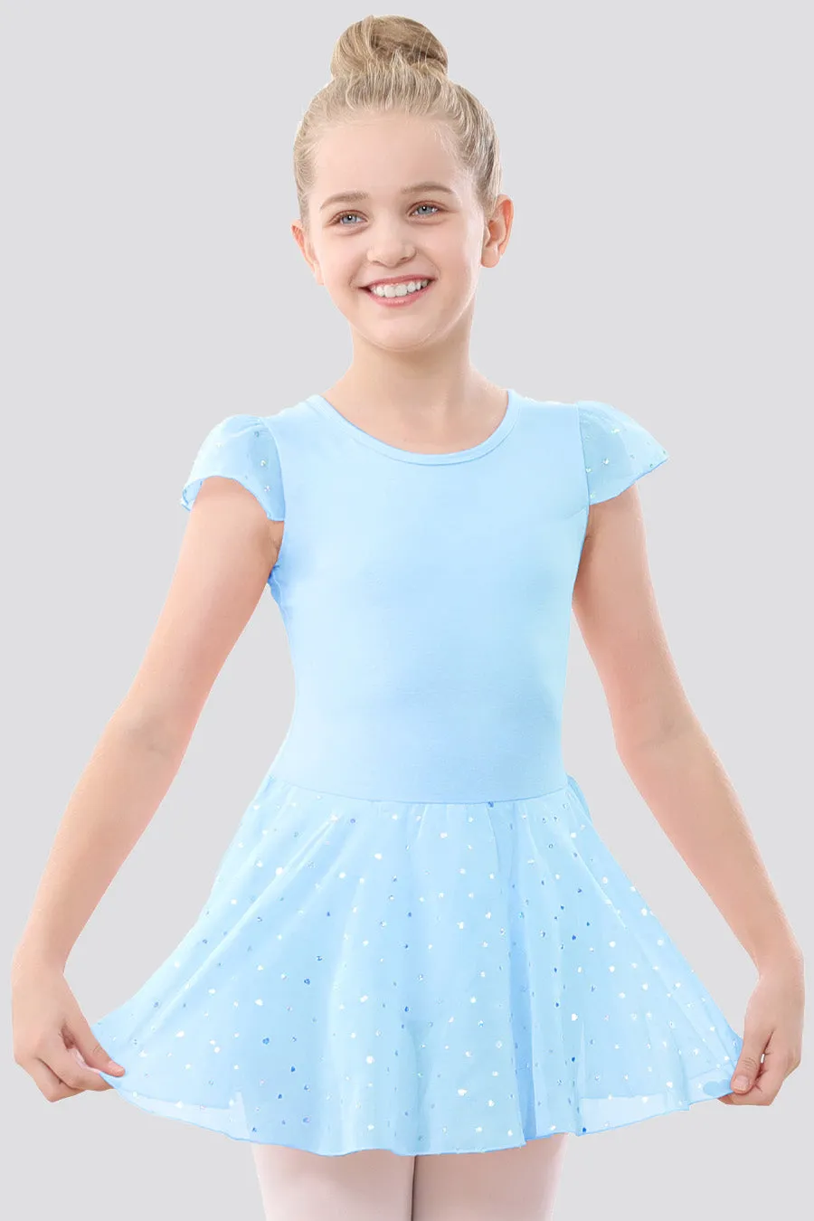 Toddler/Girl's Shiny Skirt Dress Leotard