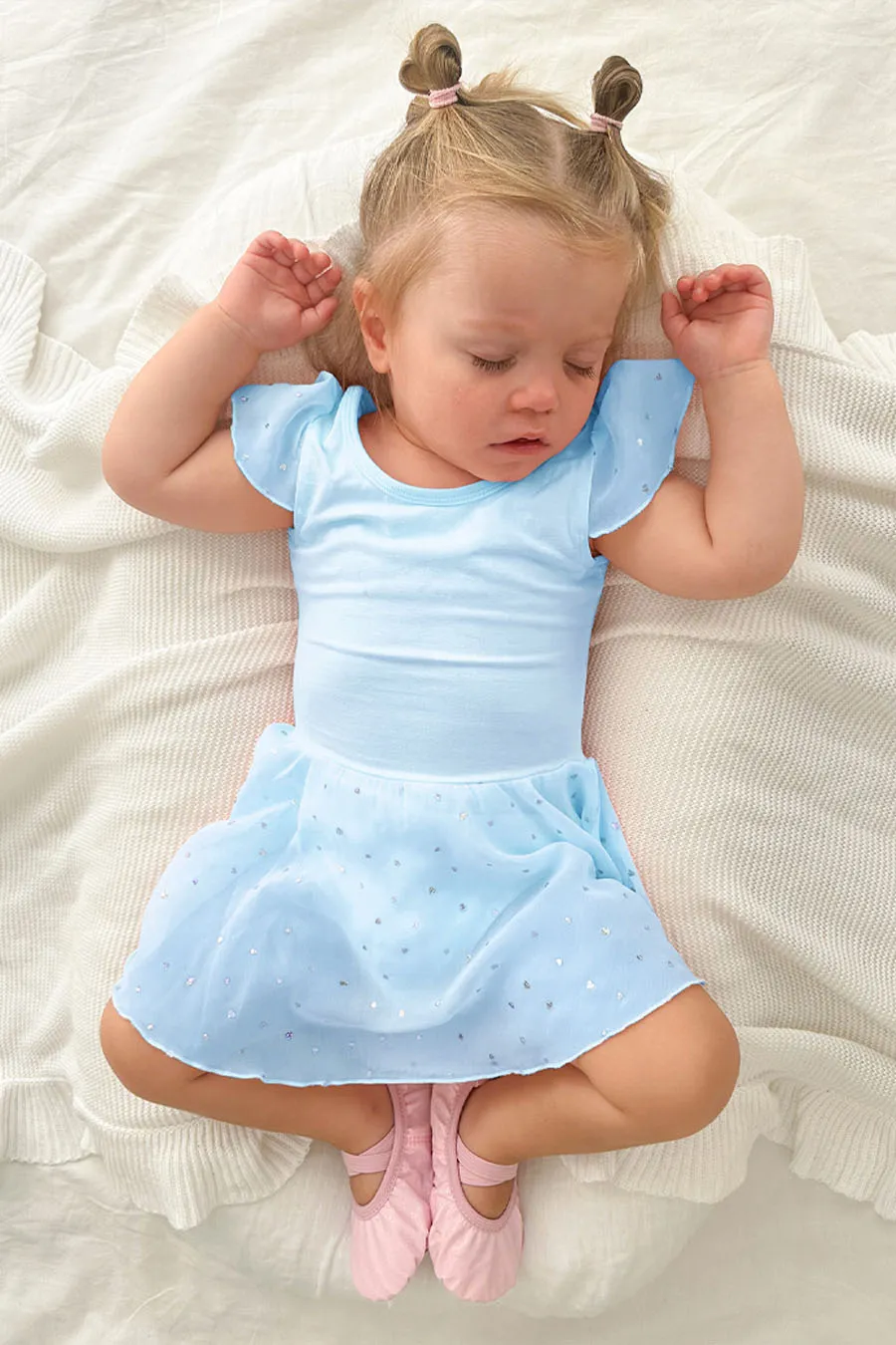 Toddler/Girl's Shiny Skirt Dress Leotard