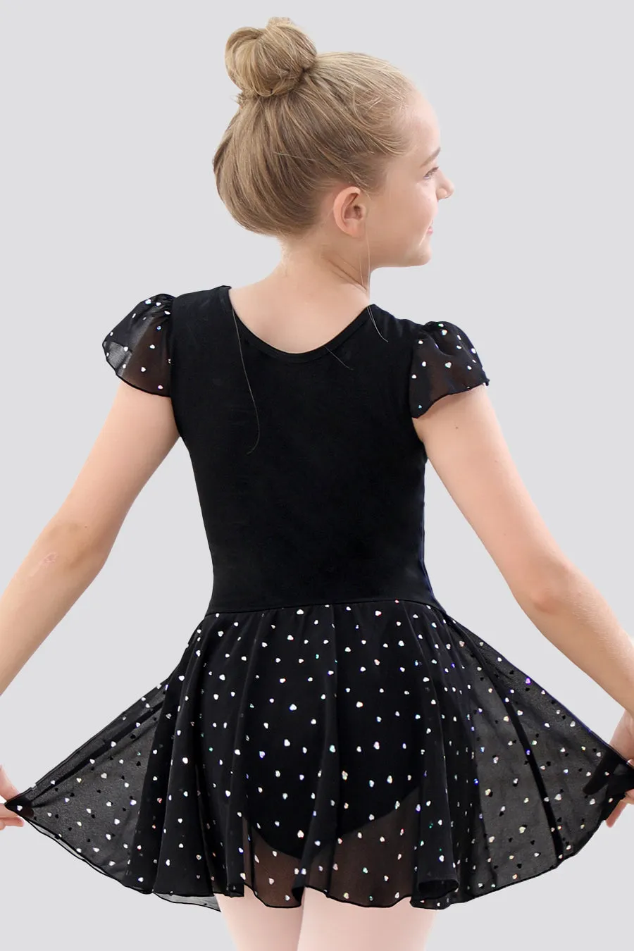 Toddler/Girl's Shiny Skirt Dress Leotard