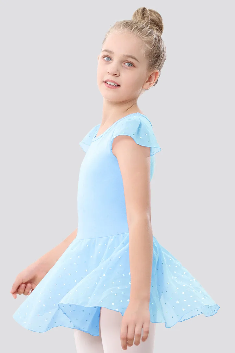 Toddler/Girl's Shiny Skirt Dress Leotard