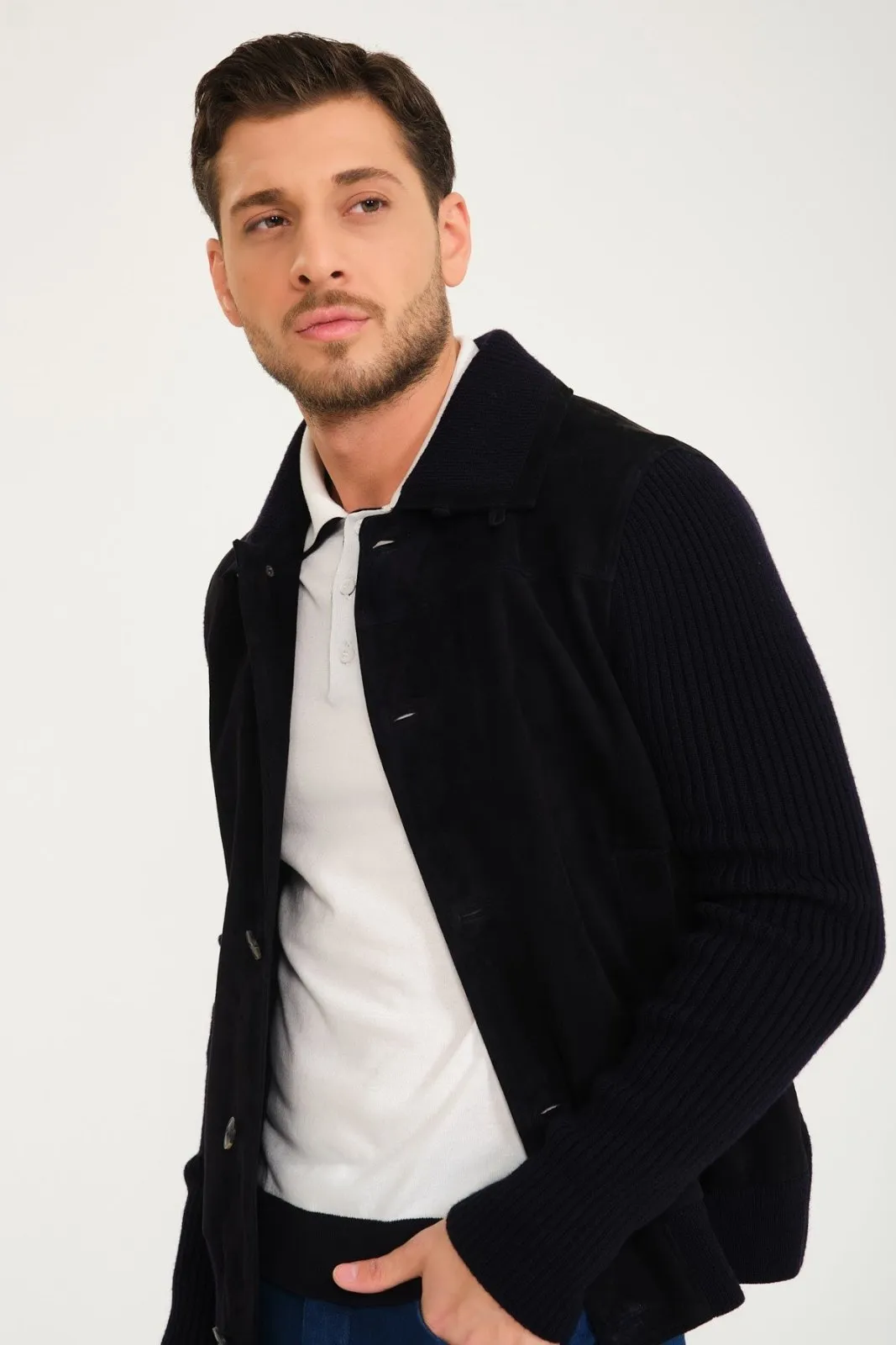 Vanguard Suede and Wool Jacket