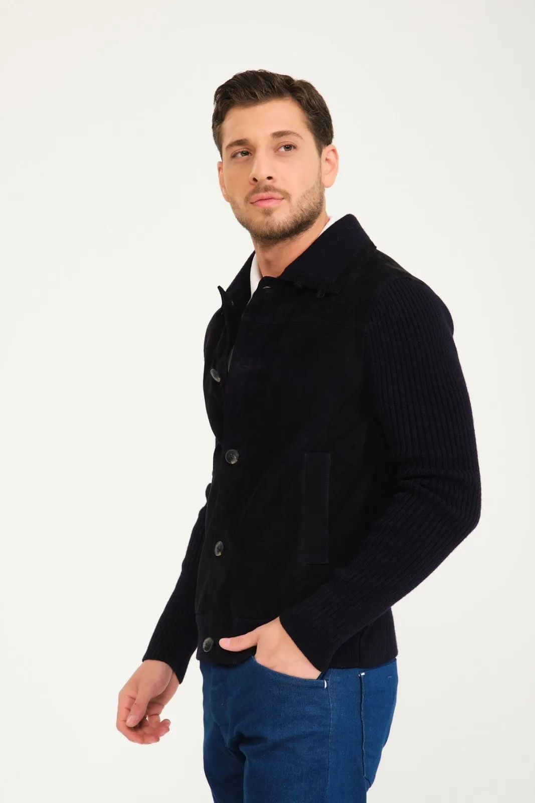Vanguard Suede and Wool Jacket