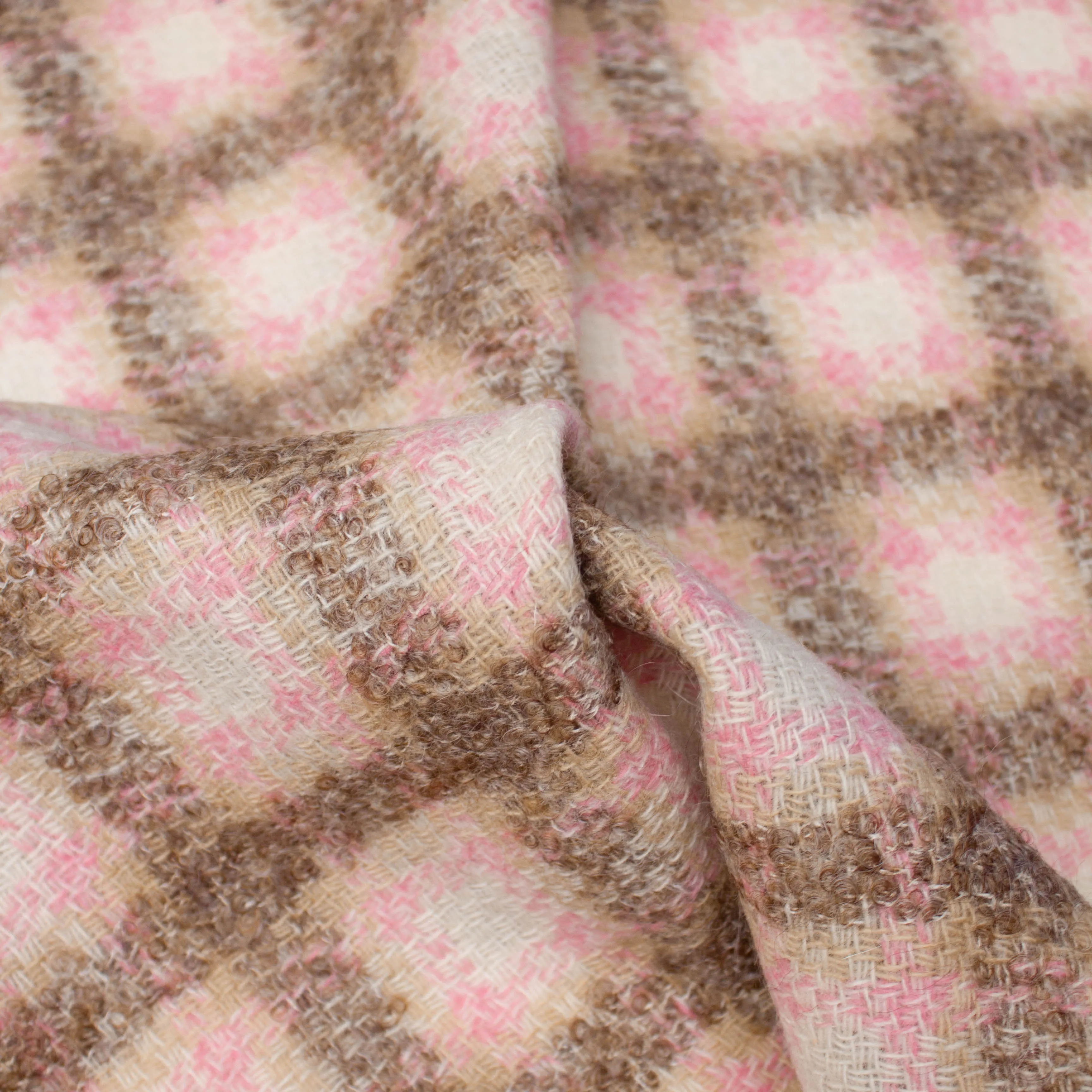 Vero Pink Check Wool