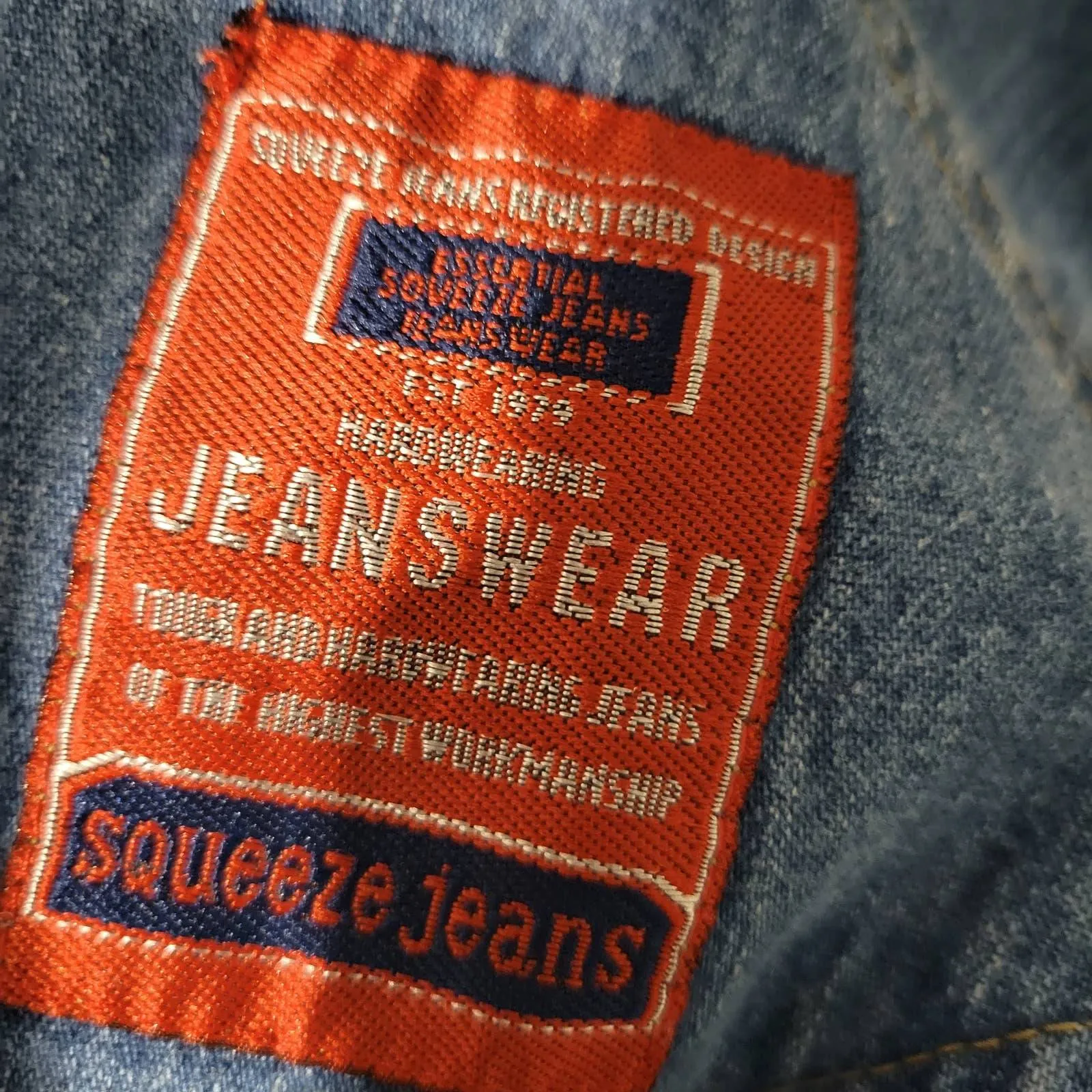 Vintage Bib Overalls Jean Carpenter Belt Loops Squeeze 90s Coveralls Size Large