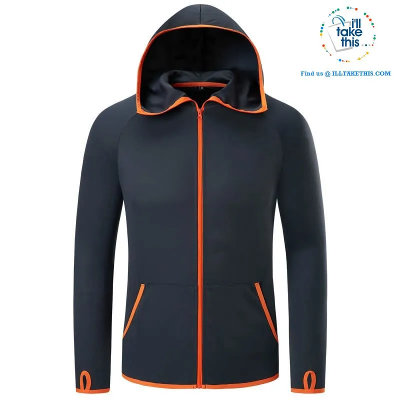 Waterproof Hooded Jacket, Water, Splash & Sun resistant Men's/Women's Jackets in 3 Colors options