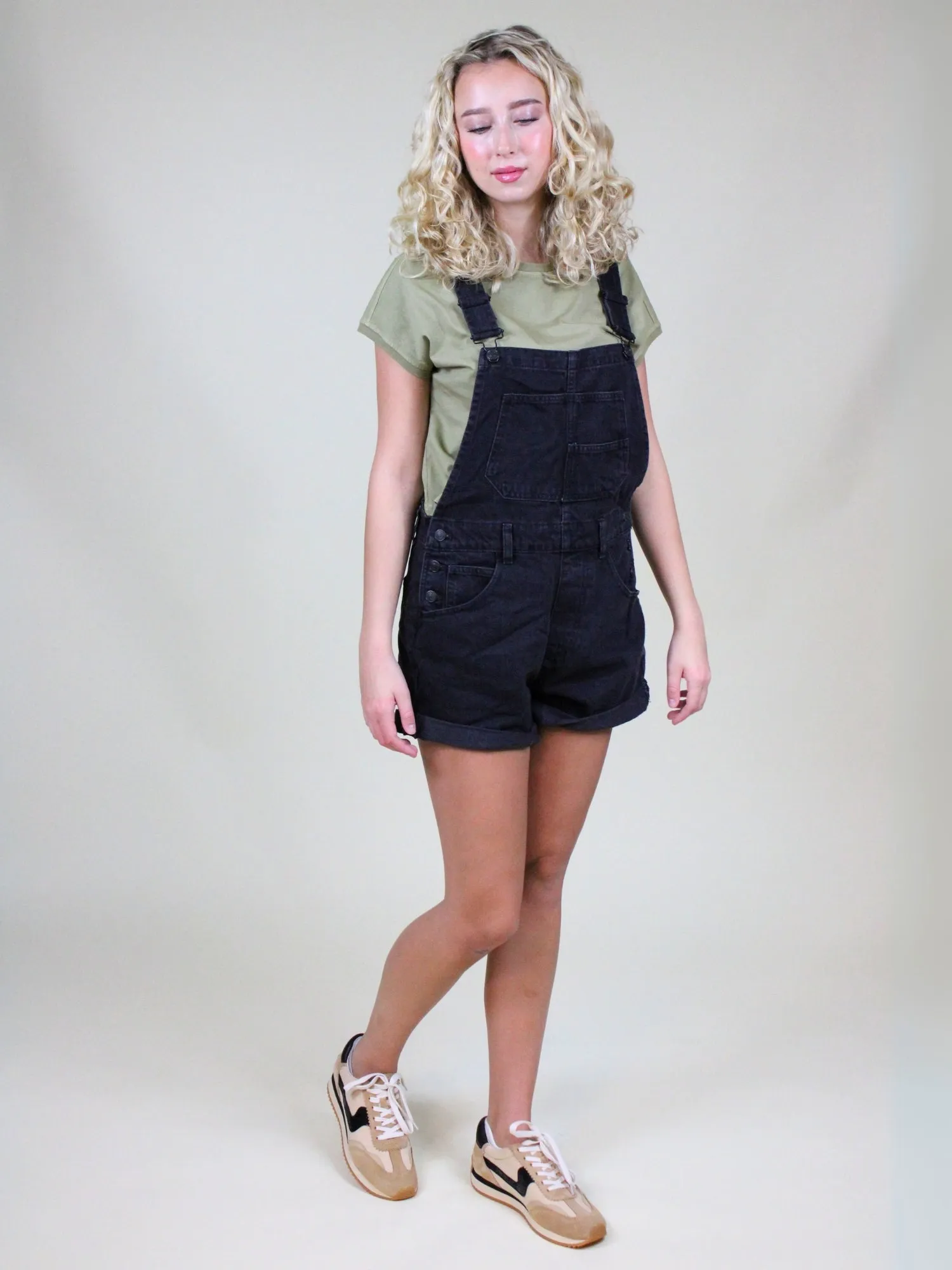 We The Free Ziggy Shortalls: Mineral Black