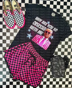 Why are you so obsessed with me BLACK GRAPHIC TEE shorts available separately