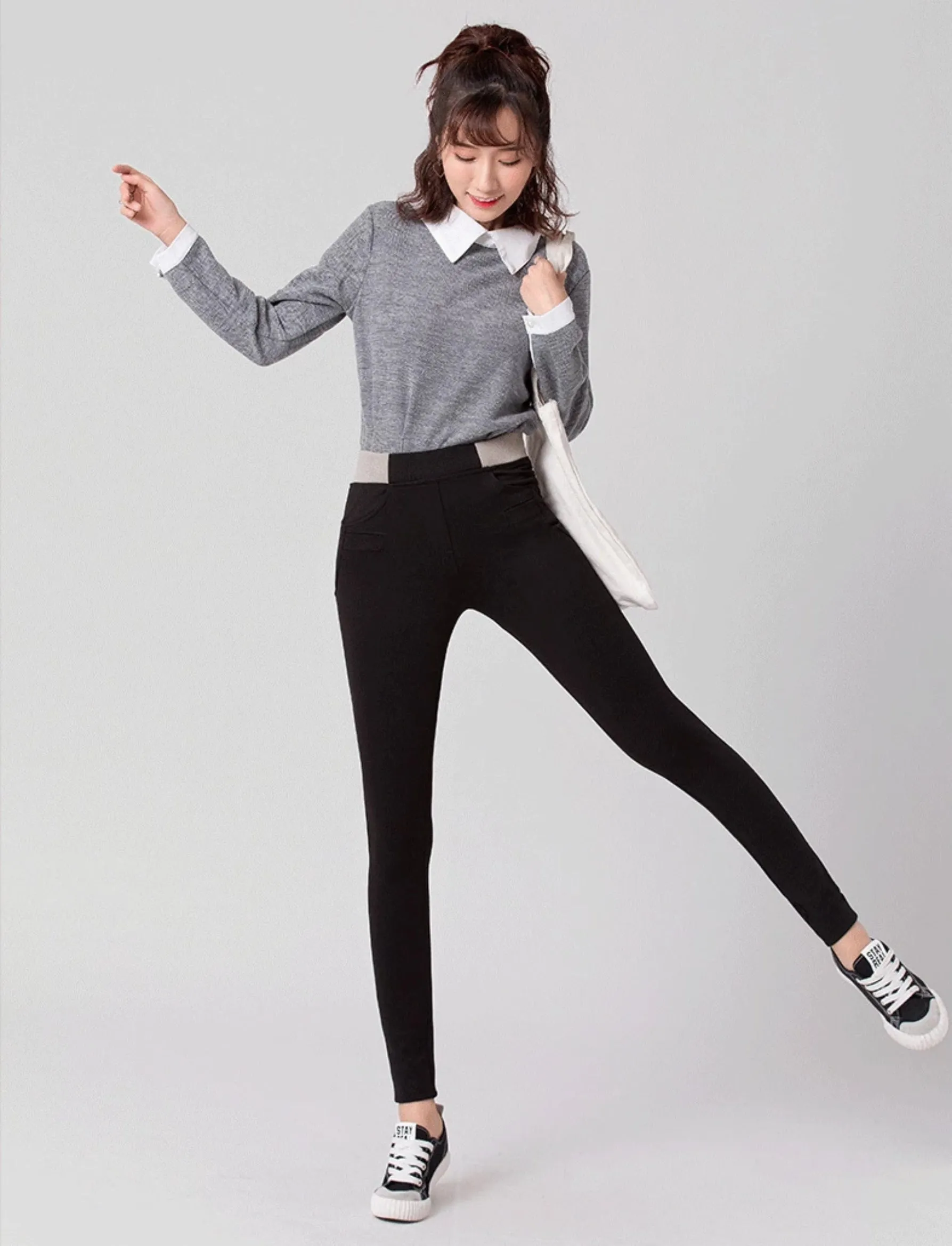 Women's Winter Warm Stretchy Pants | Plus Size