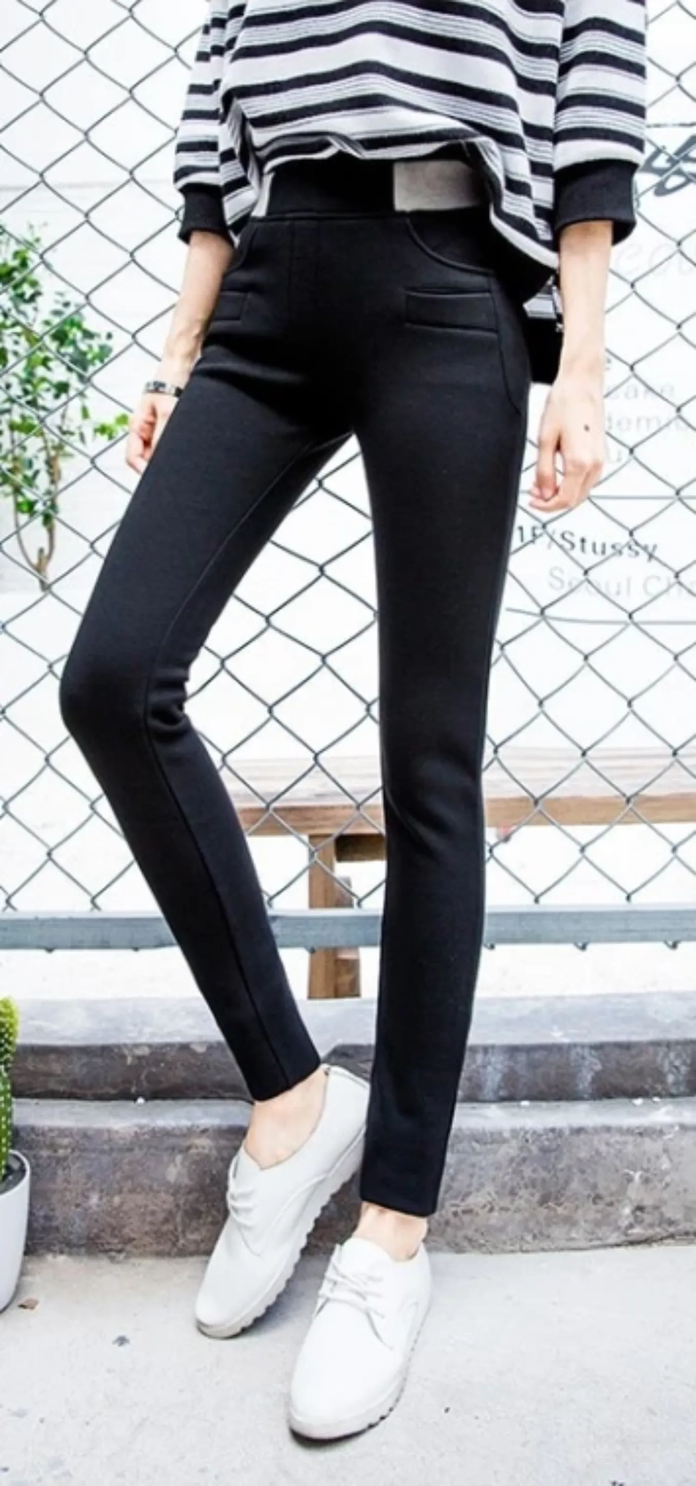 Women's Winter Warm Stretchy Pants | Plus Size
