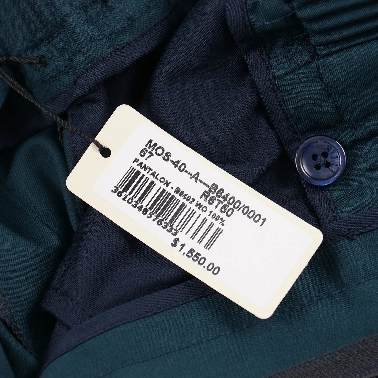 Zilli Wool Jogger Pants with Leather Details